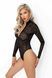 Боді Noir Handmade F287 Leopard flock bodysuit with long sleeves - 3XL SX0182 фото 2