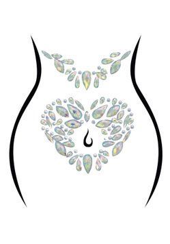 Стрази-прикраси для тіла Leg Avenue Novalie body jewels sticker, наліпки SO9179 фото