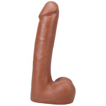 Фалоімітатор Doc Johnson The Realistic Cock ULTRASKYN - 9 Inch with Balls Caramel SX4451 фото