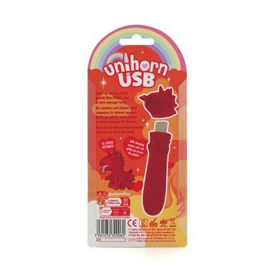 Вібратор-єдиноріжка Unihorn USB Bullet &ndash; Blaze Diablo віброкуля, USB-зарядка, 10 режимів SX2859 фото