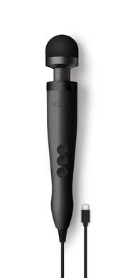 Вібромасажер DOXY3 USB-C Massager MATTE BLACK, кабель USB-C, регульована інтенсивність, компактний SX2453 фото