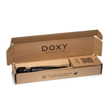 Вібромасажер DOXY3 USB-C Massager MATTE BLACK, кабель USB-C, регульована інтенсивність, компактний SX2453 фото