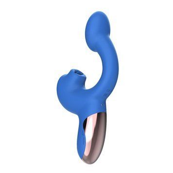 Смарт-вібратор Magic Motion Ponder Blue, подвійна стимуляція, віброяйце+язичок для клітора SX3229 фото