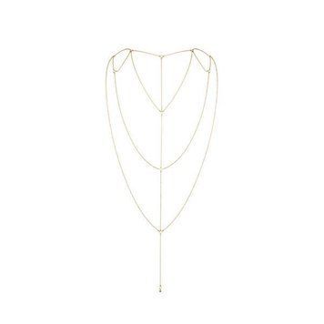 Цепочка для спины Bijoux Indiscrets Magnifique Back and Cleavage Chain - Gold, украшение для тела SO2657 фото