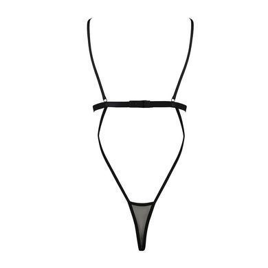 Боді монокіні з відкритими грудьми Passion DIABOLINA BODY L/XL, black PS25801 фото