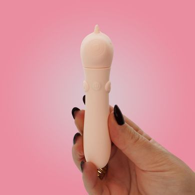 Вібратор-єдиноріжка Unihorn USB Bullet &ndash; Heart Throb, віброкуля, USB-зарядка, 10 режимів SX2866 фото