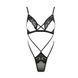 Боді монокіні з відкритими грудьми Passion DIABOLINA BODY L/XL, black PS25801 фото 3