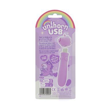 Вібратор-єдиноріжка Unihorn USB Bullet &ndash; Karma Lilac, віброкуля, USB-зарядка, 10 режимів SX2868 фото
