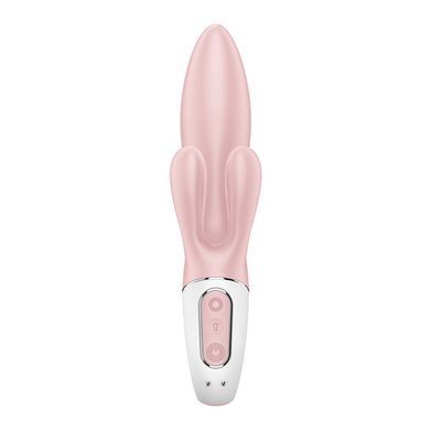 Вібратор-кролик надувний Satisfyer Air Pump Bunny 3, 12 режимів, подвійний відросток SX2173 фото