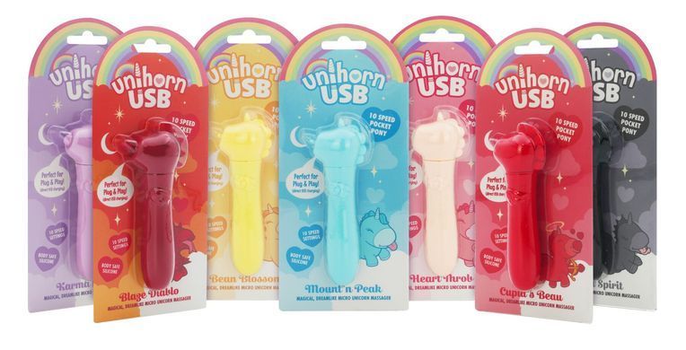 Вібратор-єдиноріжка Unihorn USB Bullet &ndash; Karma Lilac, віброкуля, USB-зарядка, 10 режимів SX2868 фото