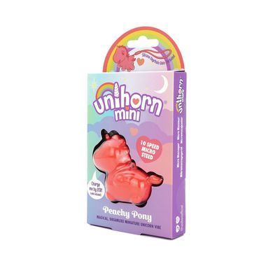 Вібратор-мінієдиноріжка Unihorn Mini &ndash; Peachy Pony, брелок з вібрацією, 10 режимів SX2869 фото