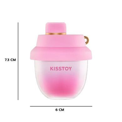 Вакуумний стимулятор-брелок KISSTOY Kiss Pods, 5 рівнів інтенсивності + Turbo-режим, 2 насадки SX1339 фото