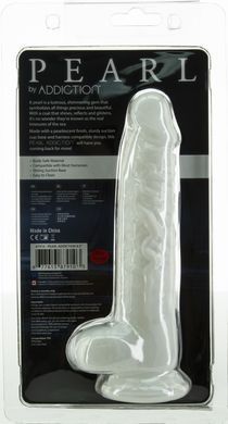 Фалоімітатор ADDICTION Pearl 8.5" Dildo with Balls, віброкуля в подарунок SX3157 фото
