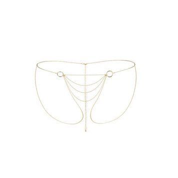 Цепочка-трусики Bijoux Indiscrets Magnifique Bikini Chain &ndash; Gold, украшение для тела SO2662 фото