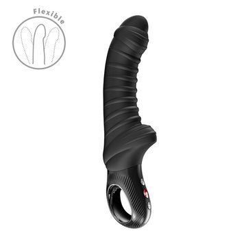 Вібратор для точки G Fun Factory TIGER Black, ребристий, підходить для анальної стимуляції SX4307 фото