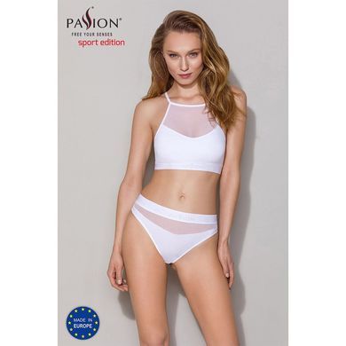 Спортивний топ з прозорою вставкою Passion PS006 TOP XL, white SO4246 фото