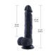 Силіконовий дилдо Hismith 8.3" Silicone Dildo Black SO9971 фото 2