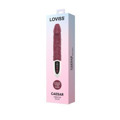 Фалоімітатор з вібрацією Loviss Caeser Vibrator Dildo, реалістичний, 12 режимів SX3996 фото