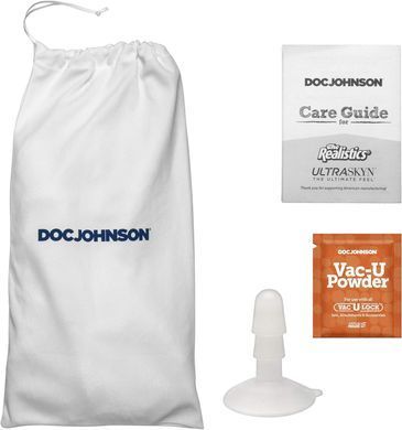Фалоімітатор, що кінчає Doc Johnson The Realistic Cock ULTRASKYN - Squirting 9,5 Inch Chocolate SX4470 фото