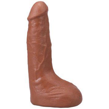 Фалоімітатор, що кінчає Doc Johnson The Realistic Cock ULTRASKYN - Squirting 9,5 Inch Caramel SX4471 фото