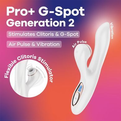 Вакуумний вібратор-кролик Satisfyer Pro+ G-Spot Generation 2 White SX4315 фото