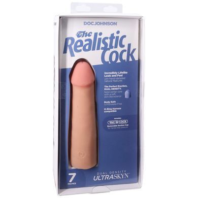 Фалоімітатор Doc Johnson The Realistic Cock ULTRASKYN - 7 Inch Vanilla SX4476 фото