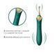 Вагинально-клиторальный вибратор Zalo &mdash; Bess Turquoise Green, многофункциональный с насадками SO6652 фото 3