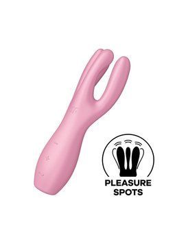 Кліторальний вібратор Satisfyer Threesome 3 Pink з трьома пальчиками SO6101 фото