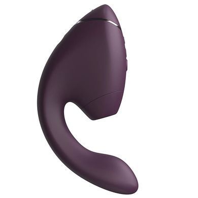 Подвійний вакуумний кліторальний стимулятор з вібрацією Womanizer Next Duo - Dark Purple SX3867 фото