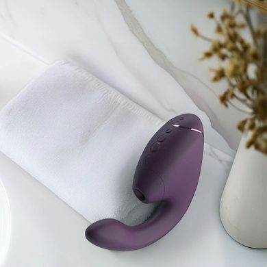 Подвійний вакуумний кліторальний стимулятор з вібрацією Womanizer Next Duo - Dark Purple SX3867 фото