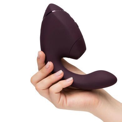 Подвійний вакуумний кліторальний стимулятор з вібрацією Womanizer Next Duo - Dark Purple SX3867 фото