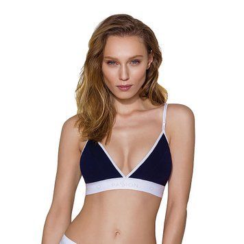 Спортивний топ з подвійними бретелями Passion PS007 TOP L, navy blue SO4267 фото