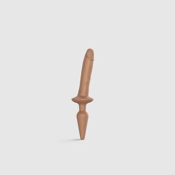 Анальная пробка с дилдо Strap-On-Me SWITCH PLUG-IN REALISTIC DILDO CARAMEL - S SO6827 фото