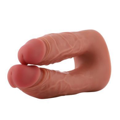 Подвійний фалоімітатор для секс-машин Hismith Silicone Double Penetrator Dildo, система KlicLok SX4008 фото