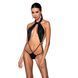 Боді-халтер з екошкіри Passion JANNIES BODY S/M black SO8443 фото 1