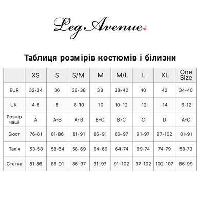 Еротичне боді Leg Avenue Cami bodysuit with thong Black S/M, на бретелях SO9166 фото