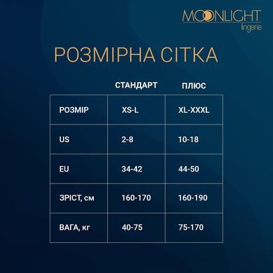 Сітчасте боді зі стразами Moonlight Plus Model 09 XL-XXXL Black, відкриті плечі SO8200 фото