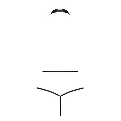 Боді-халтер з екошкіри Passion JANNIES BODY XXL/XXXL black SO8444 фото