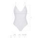 Боди с ажурным декором и открытым шагом Ursula Body white L/XL &mdash; Passion SO5832 фото 5
