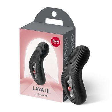 Накладний вібратор Fun Factory LAYA III Black, ефект постукування пальцем SX3700 фото