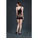 Мини-платье на одно плечо Moonlight Model 12 Black, вертикальная бахрома SO6345 фото 2