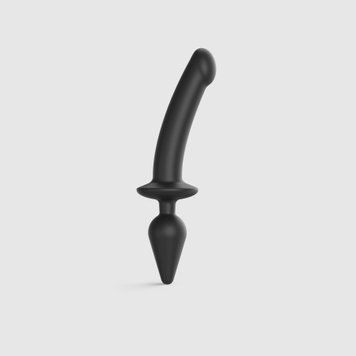 Анальная пробка с дилдо Strap-On-Me SWITCH PLUG-IN SEMI-REALISTIC DILDO BLACK - XXL SO6831 фото