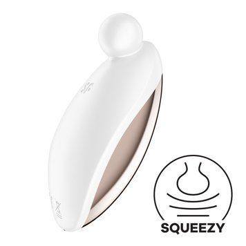 Вібратор для зовнішньої стимуляції Satisfyer Spot On 2 White, дуже потужний, гнучкий відросток SX0578 фото