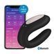 Смарт-вібратор для пар Satisfyer Double Joy Black із широким кліторальним стимулятором SO3898 фото 1